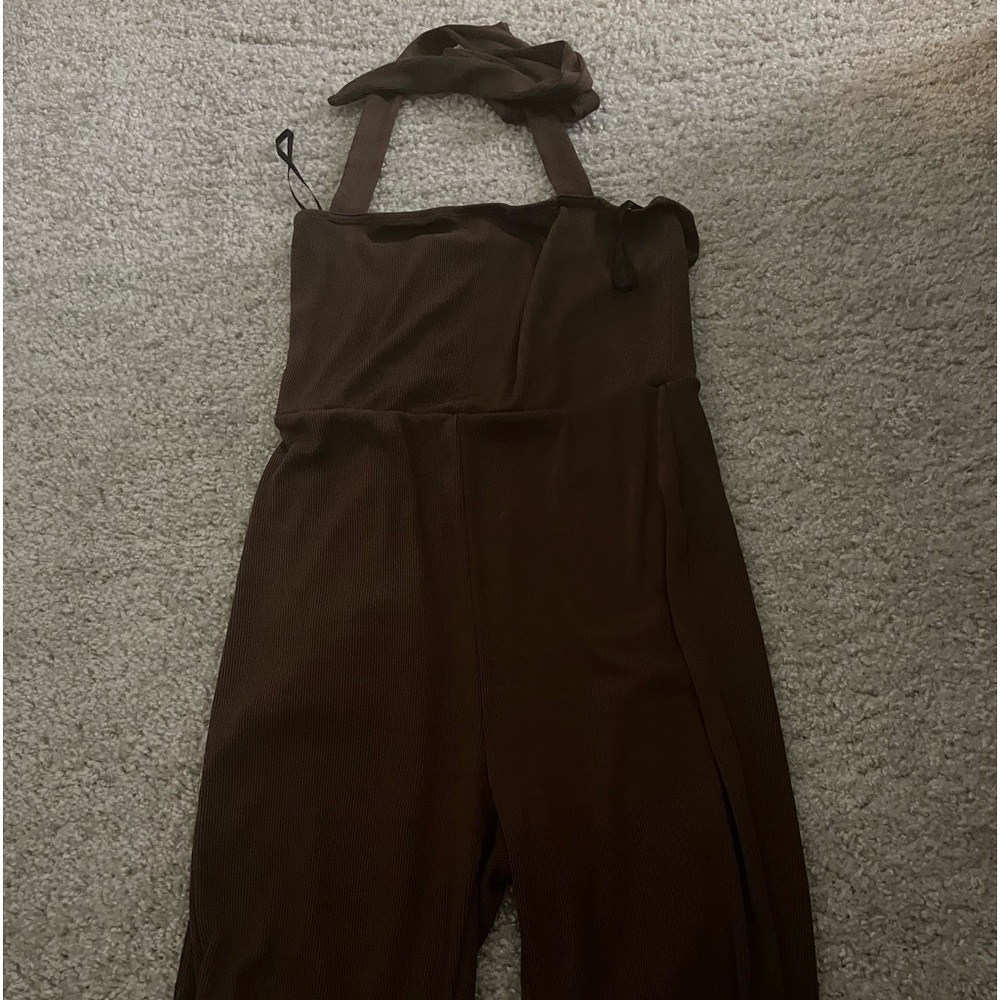 Brown romper from shein